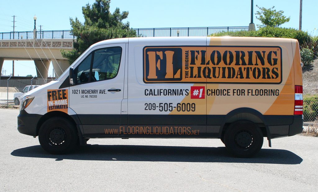 Flooring Liquidators 3/4 Van Wrap