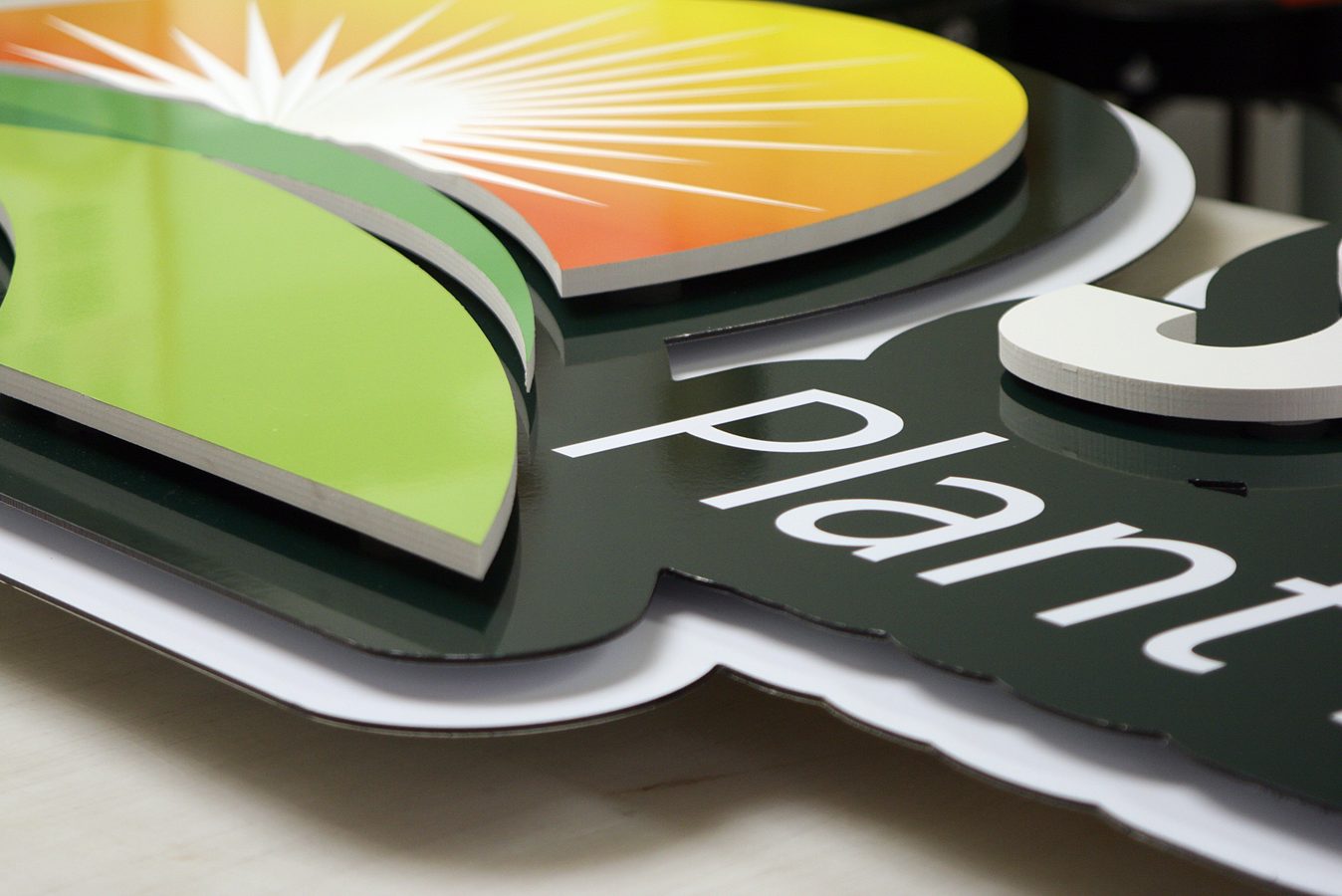 Sunburst Plant Disease Clinic Dimensional Sign